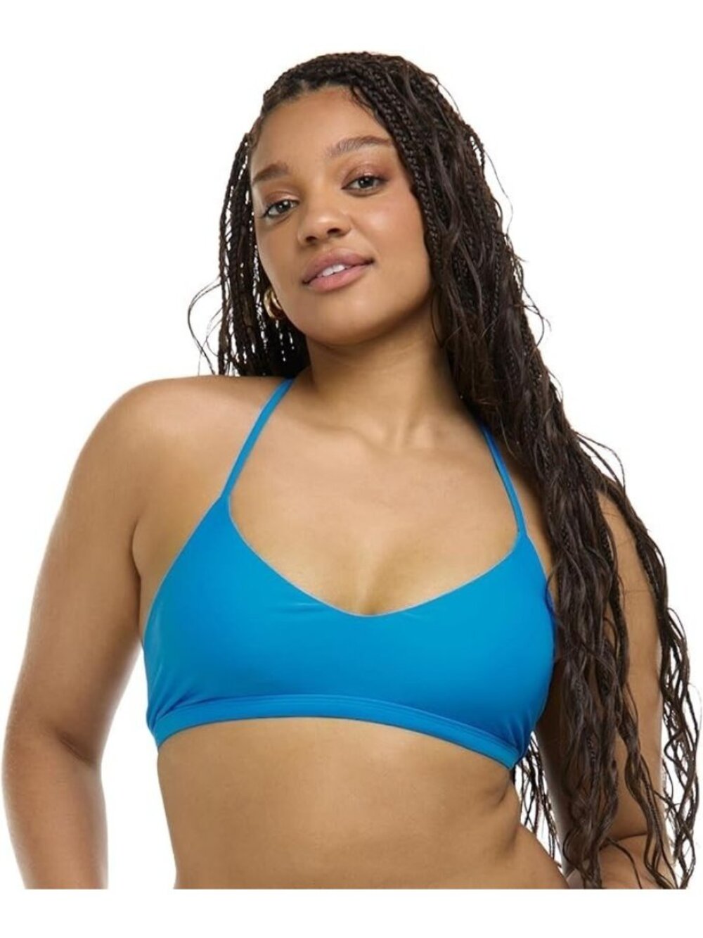 Body Glove Smoothies Ruth Solid Fixed Triangle Bikini Top Swimsuit XL NWT